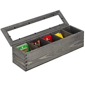 Handmade wooden box tea wood box small wooden carved gift box
