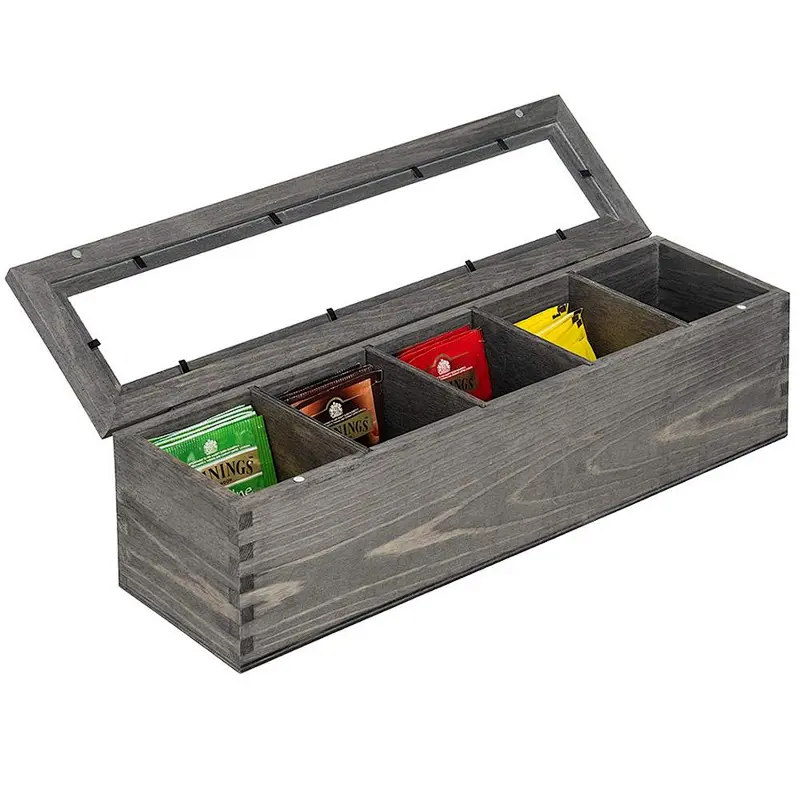 Handmade wooden box tea wood box small wooden carved gift box