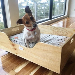 Pet house or bed/modern indoor dog house- Dog crate end table, Dog Kennel Furniture
