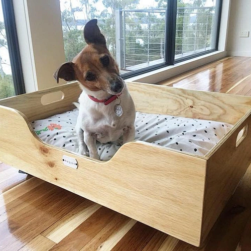 Pet house or bed/modern indoor dog house- Dog crate end table, Dog Kennel Furniture