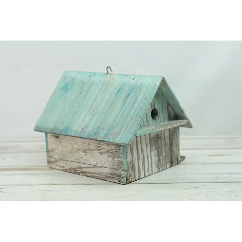 Bird House Blue Bird House Hand Made Salvage Barn Wood Bird House Fabulous Patina