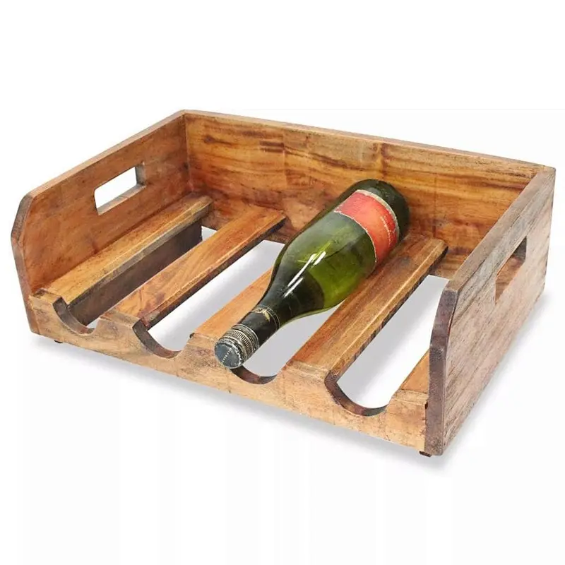 Wooden wine rack