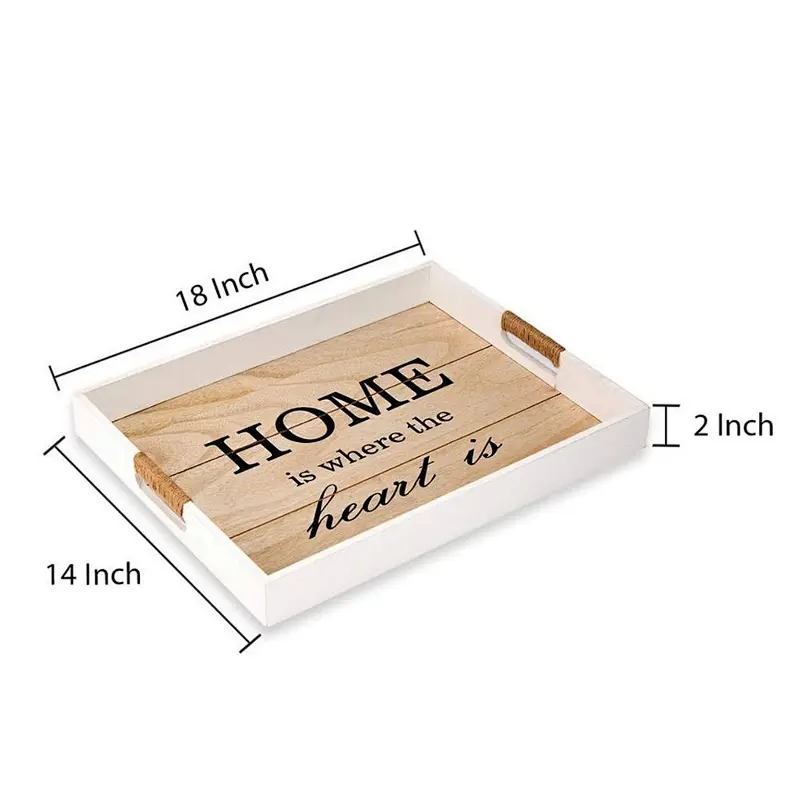 Large Ottoman Tray - Decorative Wooden Serving Tray,Wooden Trays For DecorationWooden TraysWooden Serving TraysStorage Tray