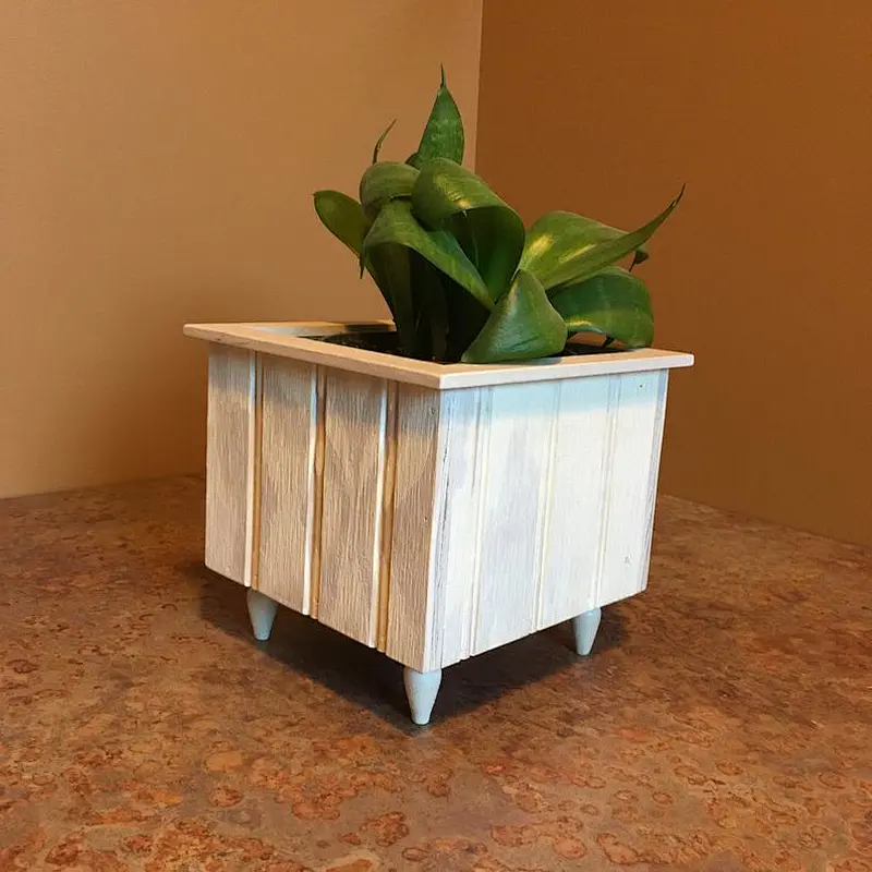 Rustic Wooden Flower Pot Houseplant Wooden Planter Succulent Planter Herb Garden Wedding Table Centerpiece