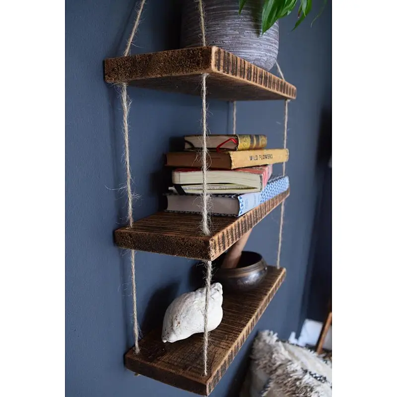 Shelf wall wood rustic wood floating wall shelves