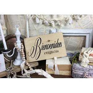 Home decoration walls billboards Wooden sign Welcome sign