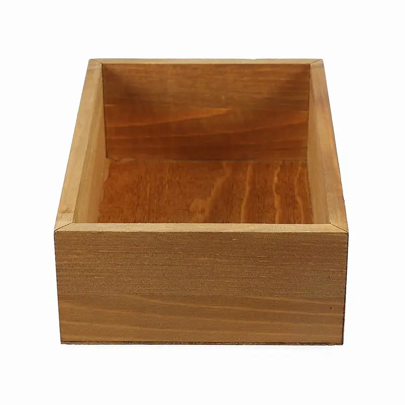 Wood Planter Box - Wooden Flower Pot Fleshy Succulent Planting Box Multifunctional and Exquisite Garden Flower Plant Pot Planter