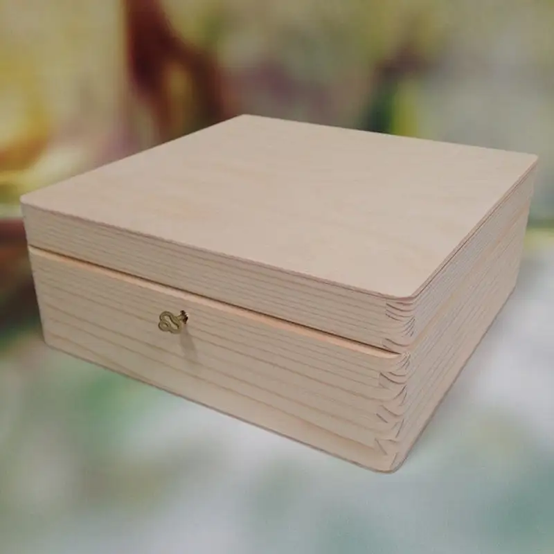 Wooden Box with Lid