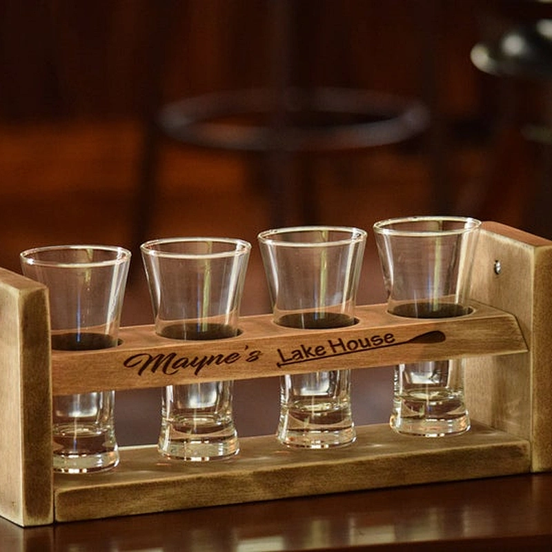 Wooden wine rack&Tier Storage Display Shelve,Beer Flight - Beer Tasting Flight