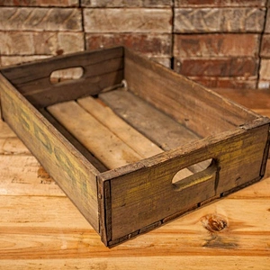 Vintage Pepsi Soda Pop Wooden Crate Primitive Box