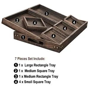 Unfinished Wood Trays Wood Serving Tray Wooden Ottoman Tray