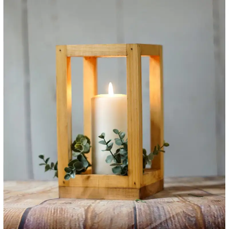 Set of 10 Reclaimed Wood Lanterns Wedding Lantern Centerpiece Rustic Wedding Table Wooden Candle Holder