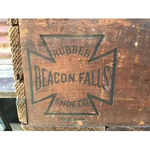 Beacon Falls Rubber Shoes Maltese Cross Wood Crate