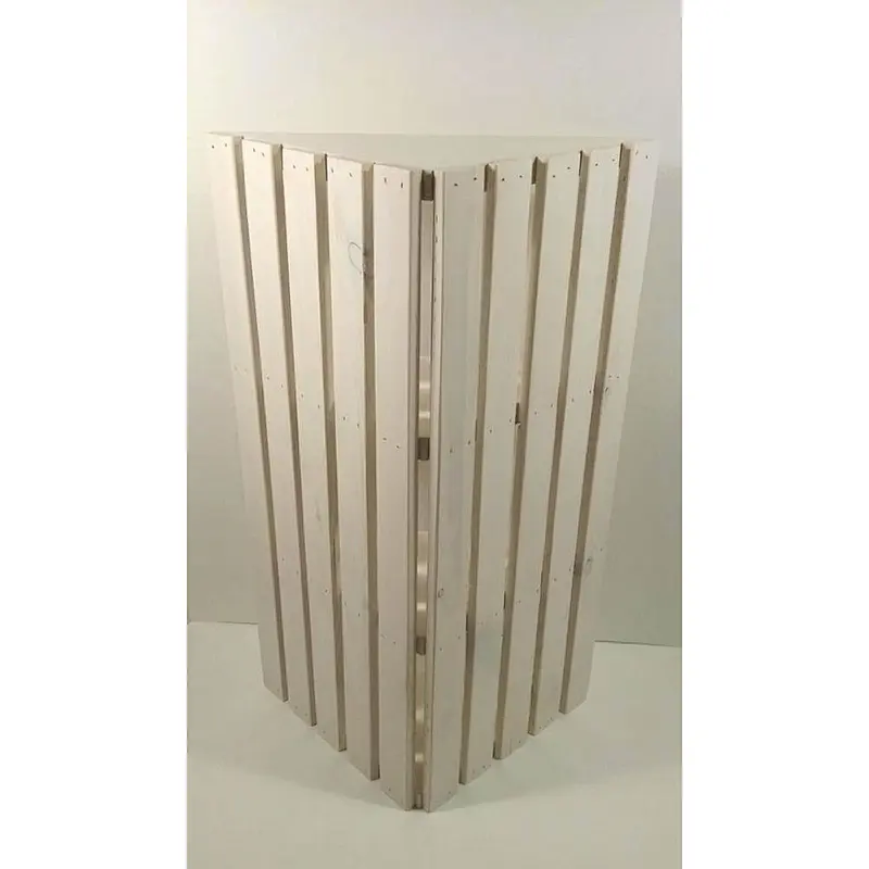 Rustic antique  unfinished wholesale  Wooden Cornercrate Shelf - Corner Crate Shelves - Shelves for Corner - Knickknack Shelf