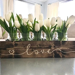 Hot sale rustic wooden flower planter pot