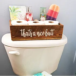 Rustic Bathroom Decor Box