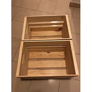 TWO Oversized Wooden Crates customized