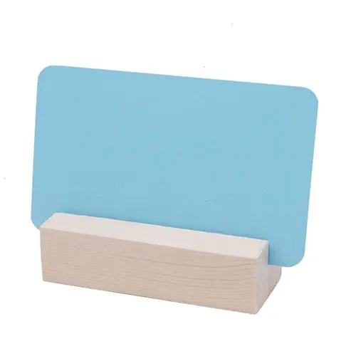 Wood Base Business Wooden Menu Holder Table Card Holder Postcard Photo Picture Display Stand forHome Party Office Decoration