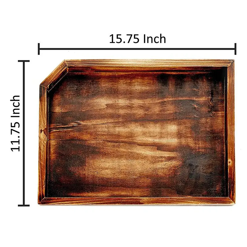 Vintage Wooden Coffee Table Display Tray storage tray