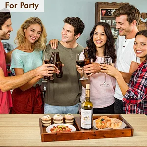 ottoman tray   remote tray living room home decor TV wooden tray
