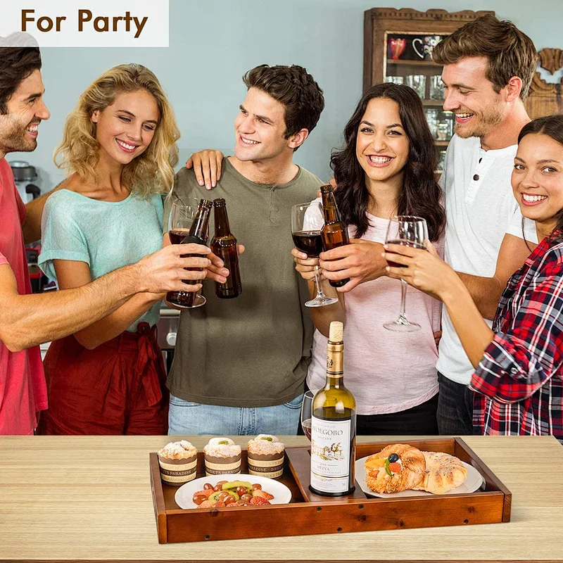 ottoman tray   remote tray living room home decor TV wooden tray
