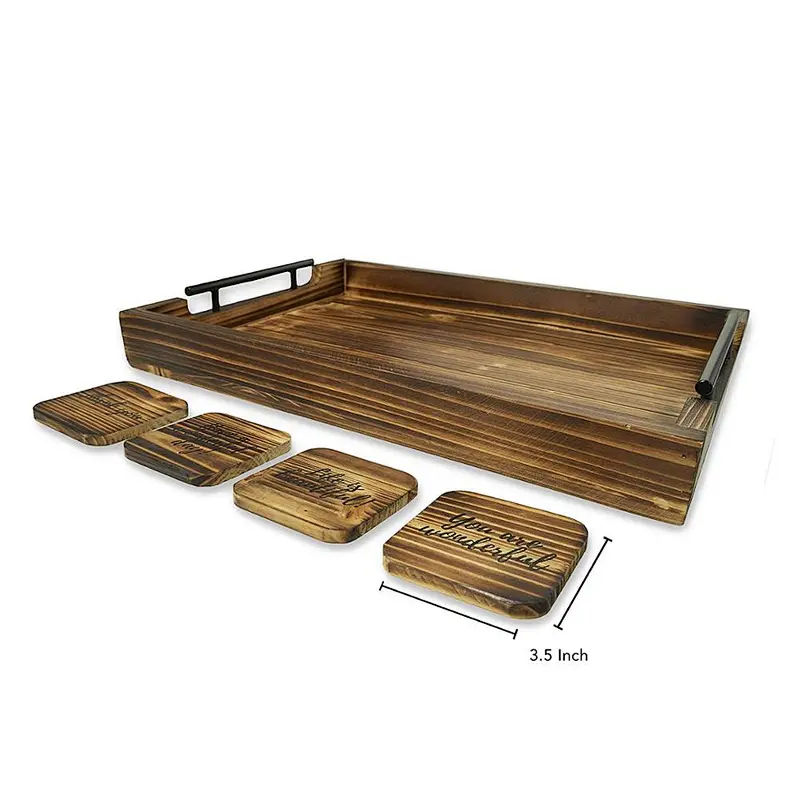 Wood Tray For Home Office Hotel Organizer Popular Beautiful