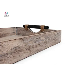 Storage wooden tray  wooden tray handle