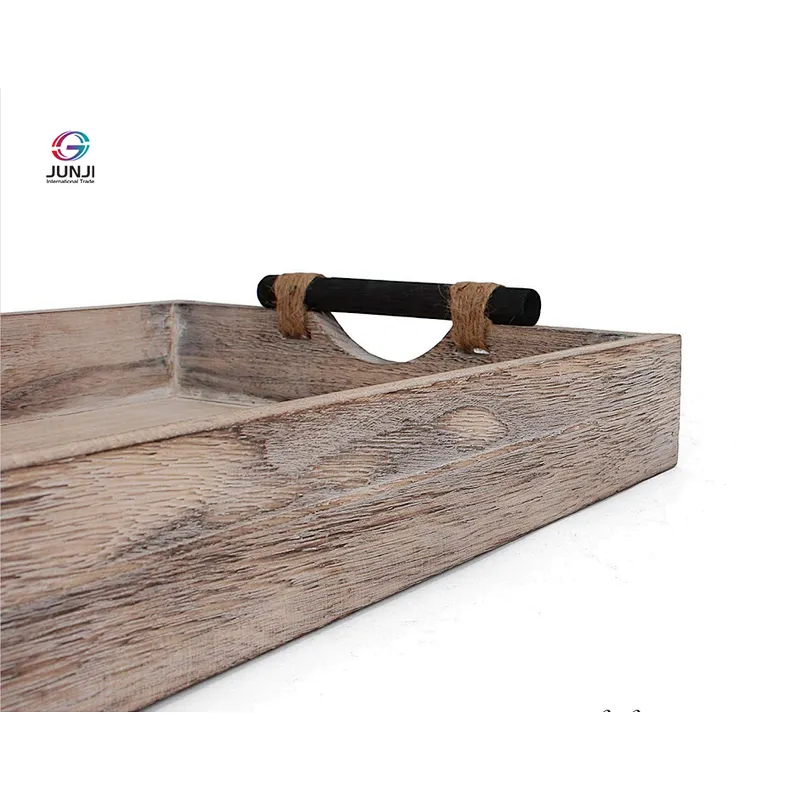 Storage wooden tray  wooden tray handle