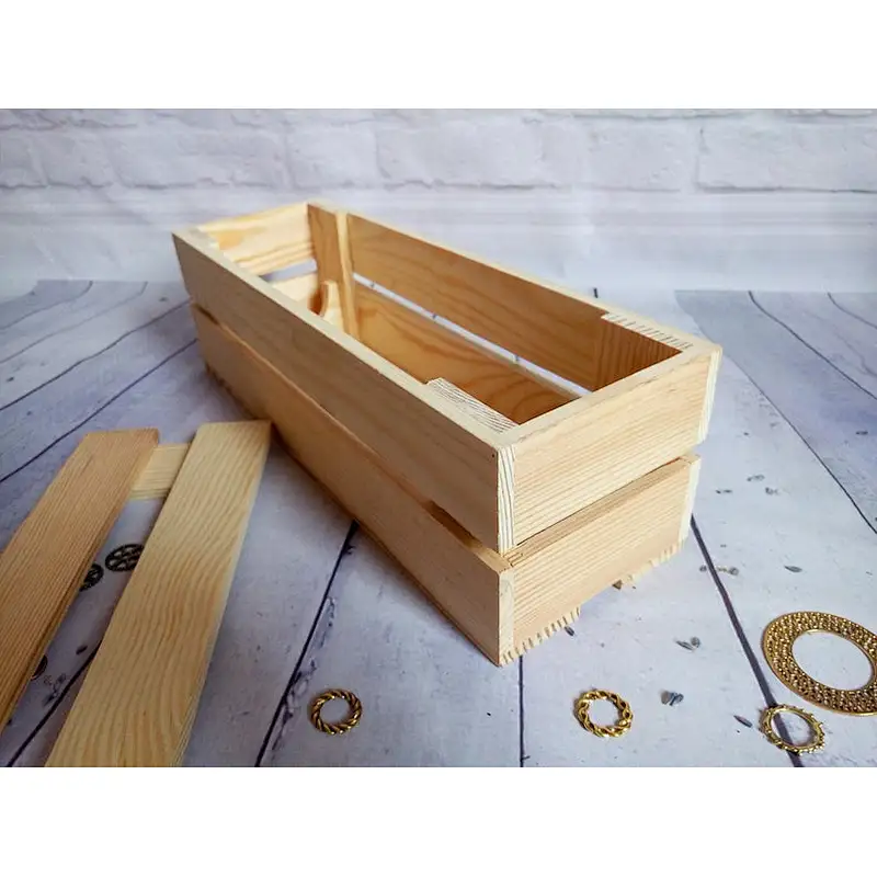 Wooden wine box wooden storage box wooden crate box