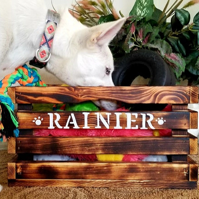 Dog Toy Box Farmhouse Antique Wood Box Pine Wood Blanket Box