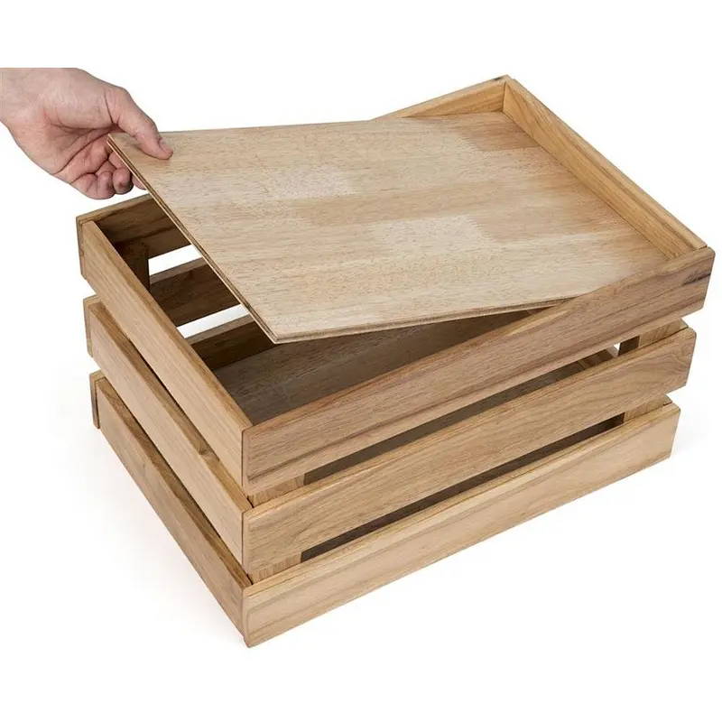 Wood Crafted Premium Kitchen Crates & Mover | Fruits & Vegetables-Showcase a selection of baked break or fruit