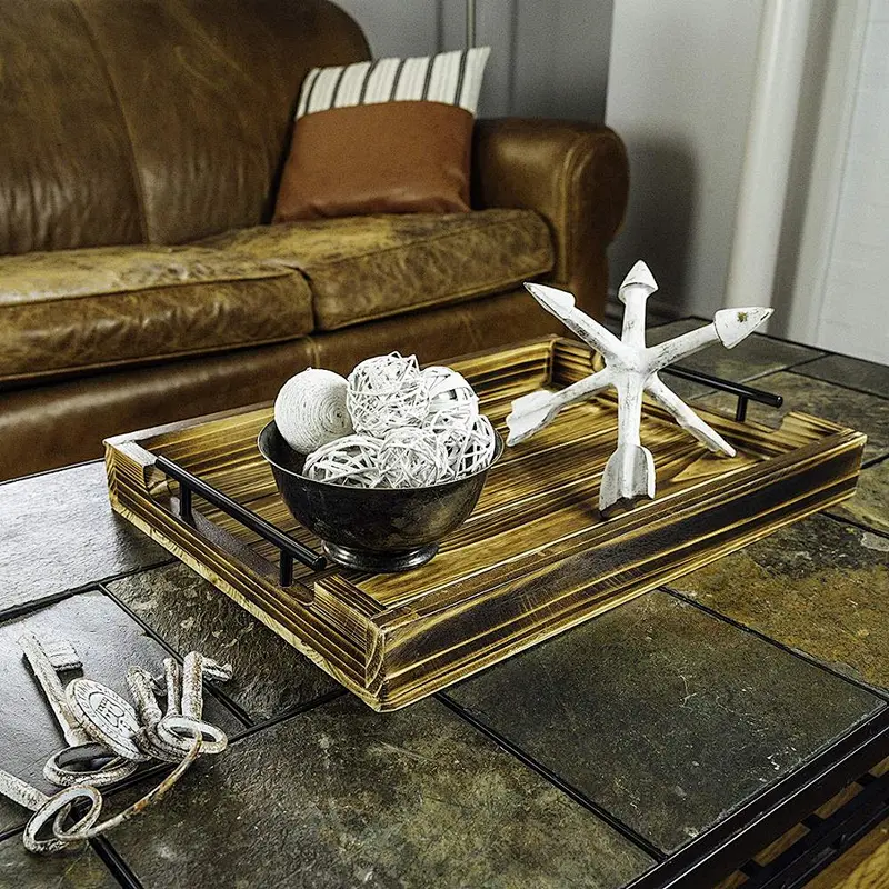 Wood Tray For Home Office Hotel Organizer Popular Beautiful