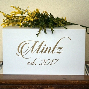 Luxury Wedding Card Boxes with  lock unfinished crafted wholesa  home decoration   letter shaped gift Wedding Card box with slot