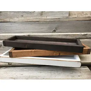 Rustic Wooden serving tray small wooden tray Custom Farmhouse Tray