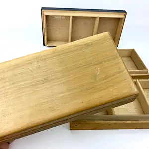 Wood Boxes with Compartments, Organizer Wood Boxes