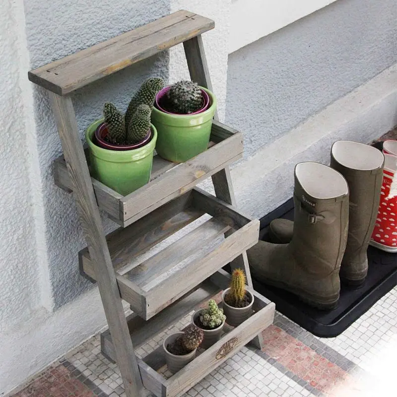 Wooden Garden Plant Flower Herbs ,Herb Basket Pot