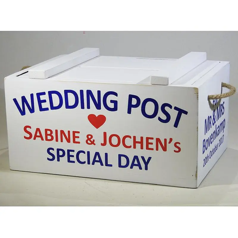 2020 Amazon Hot Sales Wedding Rustic Storage Box Wooden box with lid
