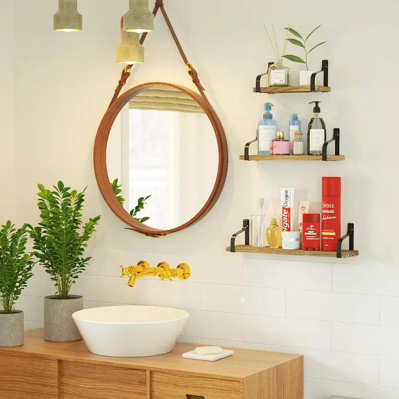 Floating Shelves Wall Mounted Set of 3