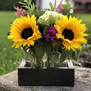 Farmhouse Wedding Box - Rustic BoxWood Planter Box
