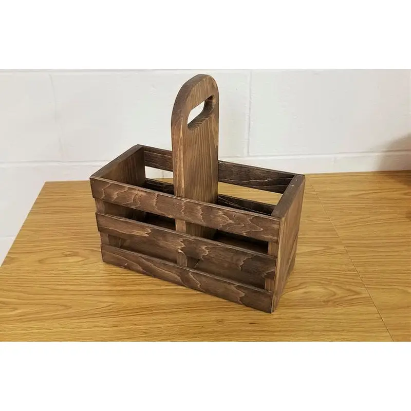 2020  Cheaper Wooden Growler Carrier Box  handcrafted beer carrier Growler tote