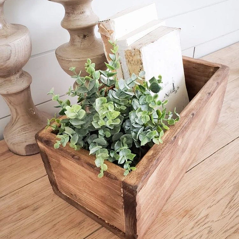 Farmhouse Style Wooden Centerpiece Box 2020