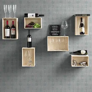 Wallniture Rustic Storage Bin Crates cheap wooden fruit crates for salewood crates unfinishedrustic wood floating wall shelves