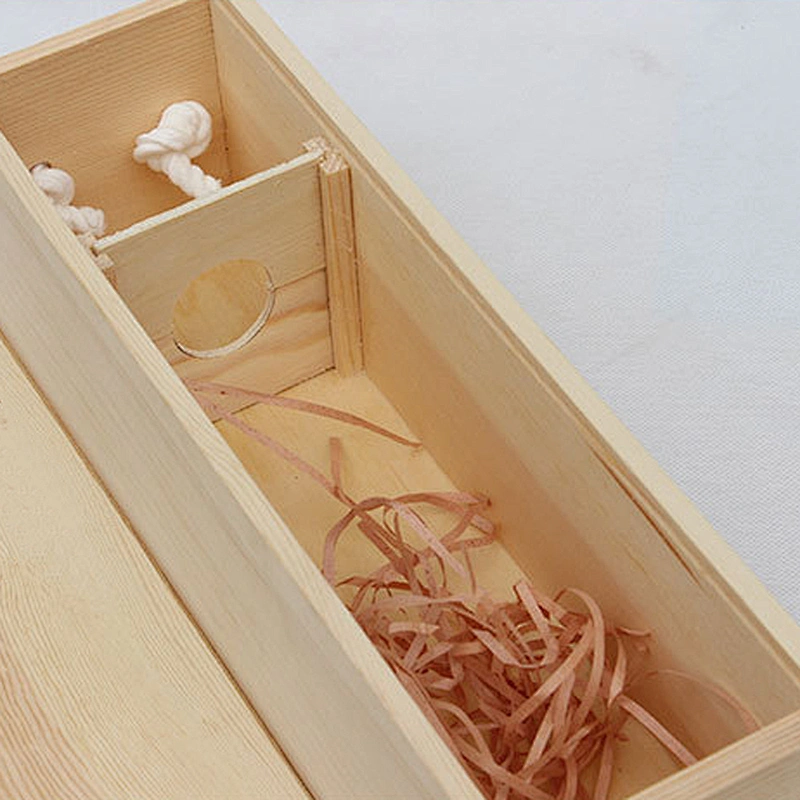 Simple personalized Customized  wholesale delicate practical cheaper big  Unfinished Wood Wine Box From China For Sale 2020
