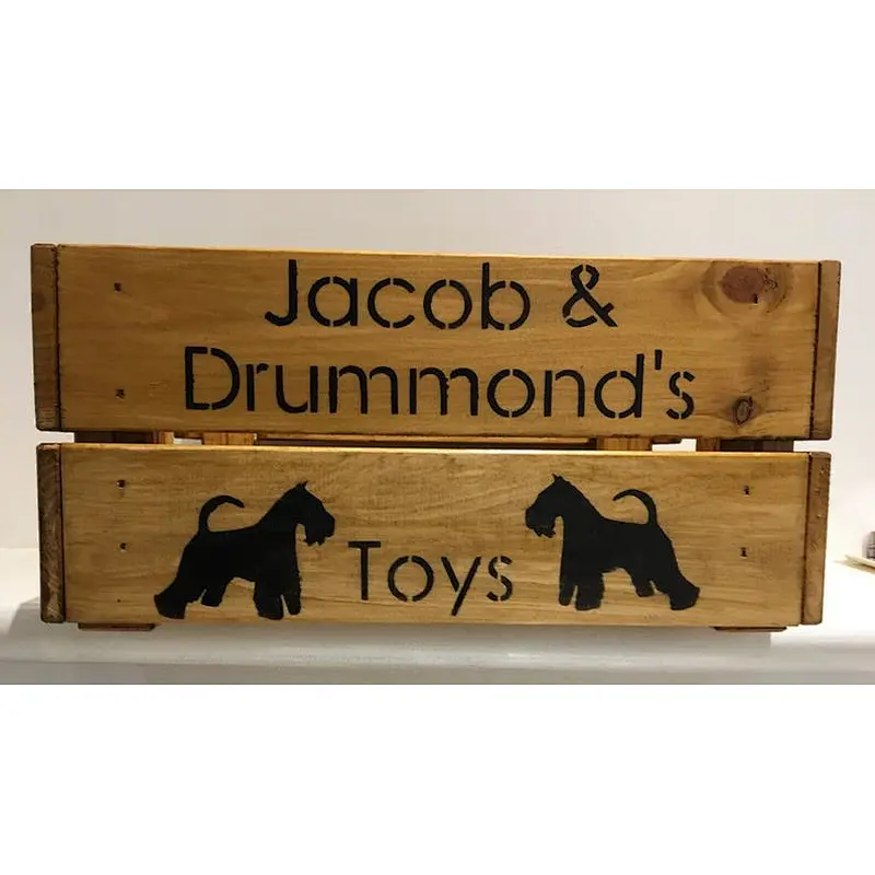 Vintage style  shabby chic wooden crates Apple  Box
