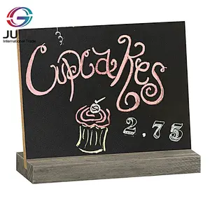 Rustic Chalk Board Sign with Wood Stand for Wedding Decorations Signs Labels