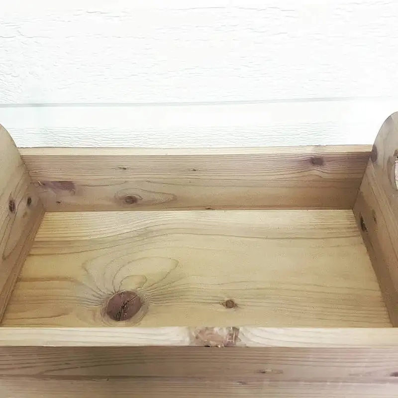 Large decorative wood tray