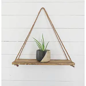 Rustic Ladder Planter Book Shelf- Rustic Wood and Rope Ladder Shelf For Bathroom Organizer For Entryway Shelf