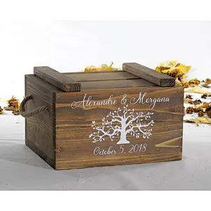 Wood Wedding  Post Box  keepsake Memory Box Wedding Card Holder Rustic Wedding Money Box