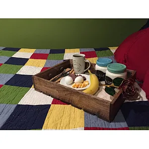 Distressed Antique Style Wooden Serving Tray