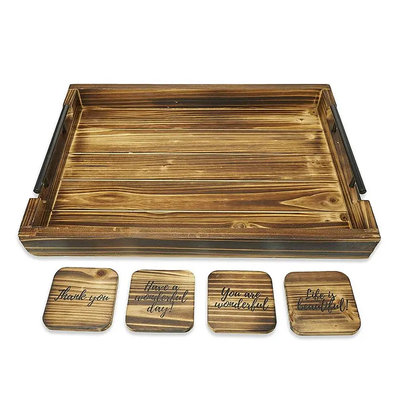 Wood Tray For Home Office Hotel Organizer Popular Beautiful